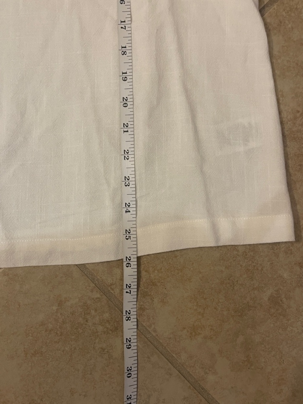Umgee Ivory Linen Puff Sleeve Tie-Neck Top Size Large - Picture 10 of 10